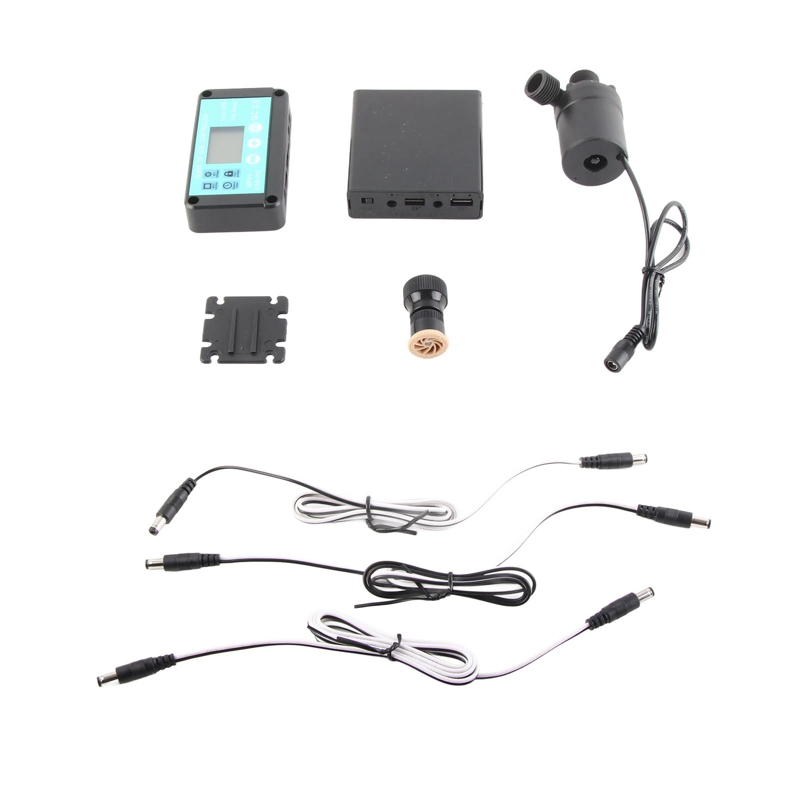 DC12V Solar Water Pump Kit 10W Solar Panel 22W Water Fountain Pump with Battery Box Timing Controller image 5