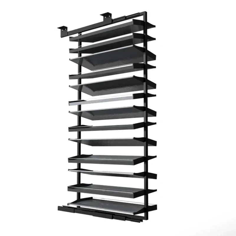 Rotating shoe rack cabinet, wardrobe storage rack, pull-out shoe rack, hardware push-pull shoe rack