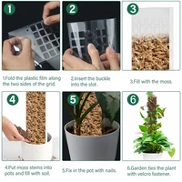 Moss Pole Plastic Plant Stand Indoor Climbing Plants Guardian Tutors Pot Moss Stick For Plants Growth Garden Support Accessories 4