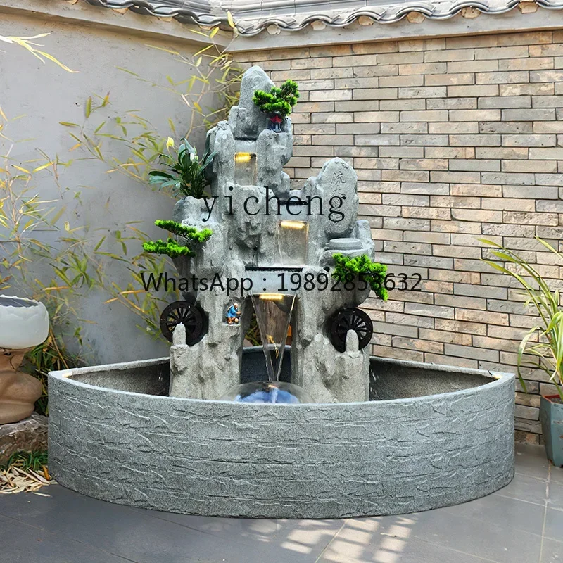 

L14-1 Outdoor Garden Balcony Courtyard Lucky Large Rockery Flowing Water Fountain Landscape Ornament