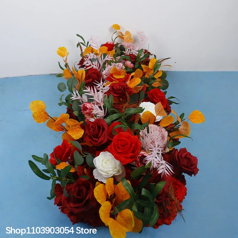 Neueste Blumenkugel 5D Rot Hochzeit Bühnendekoration Blumenarrangement für den Gang Fenster Ausstellungshalle Tischdekoration Kunstblume – Detail 2