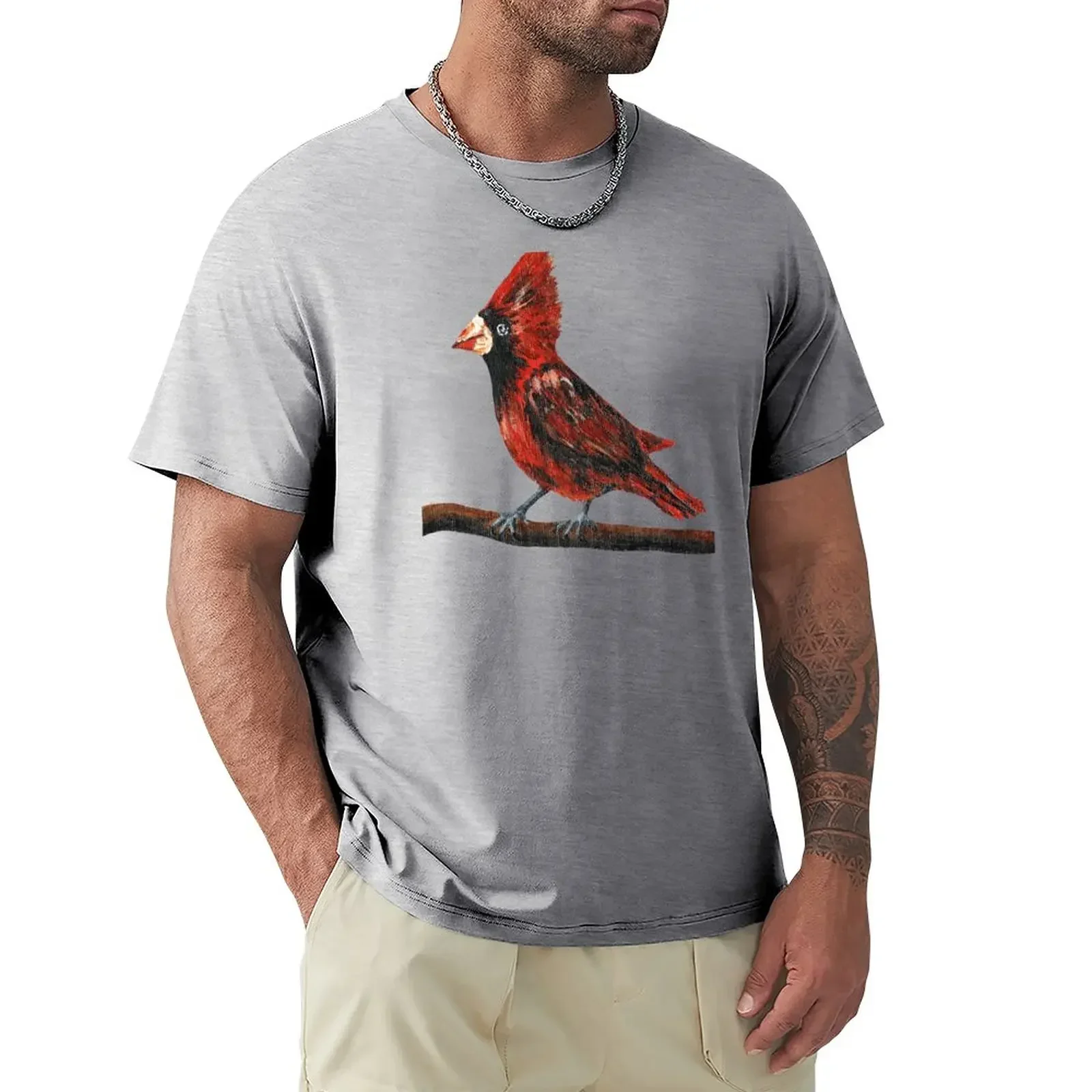 Cardinal T-Shirt blanks summer tops customizeds mens graphic t-shirts funny