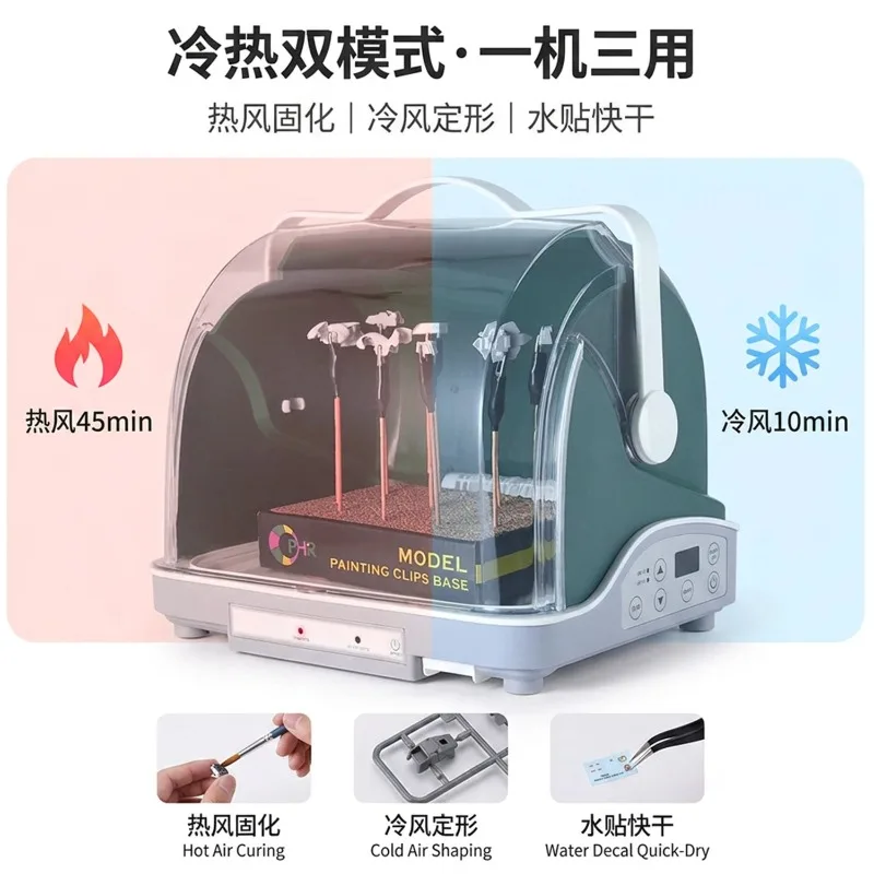 Model Paint Curing Oven Mini Paint Drying Cabinet Dustproof Case For Figure Painting Ornament Coloring Hobby Spraying Work