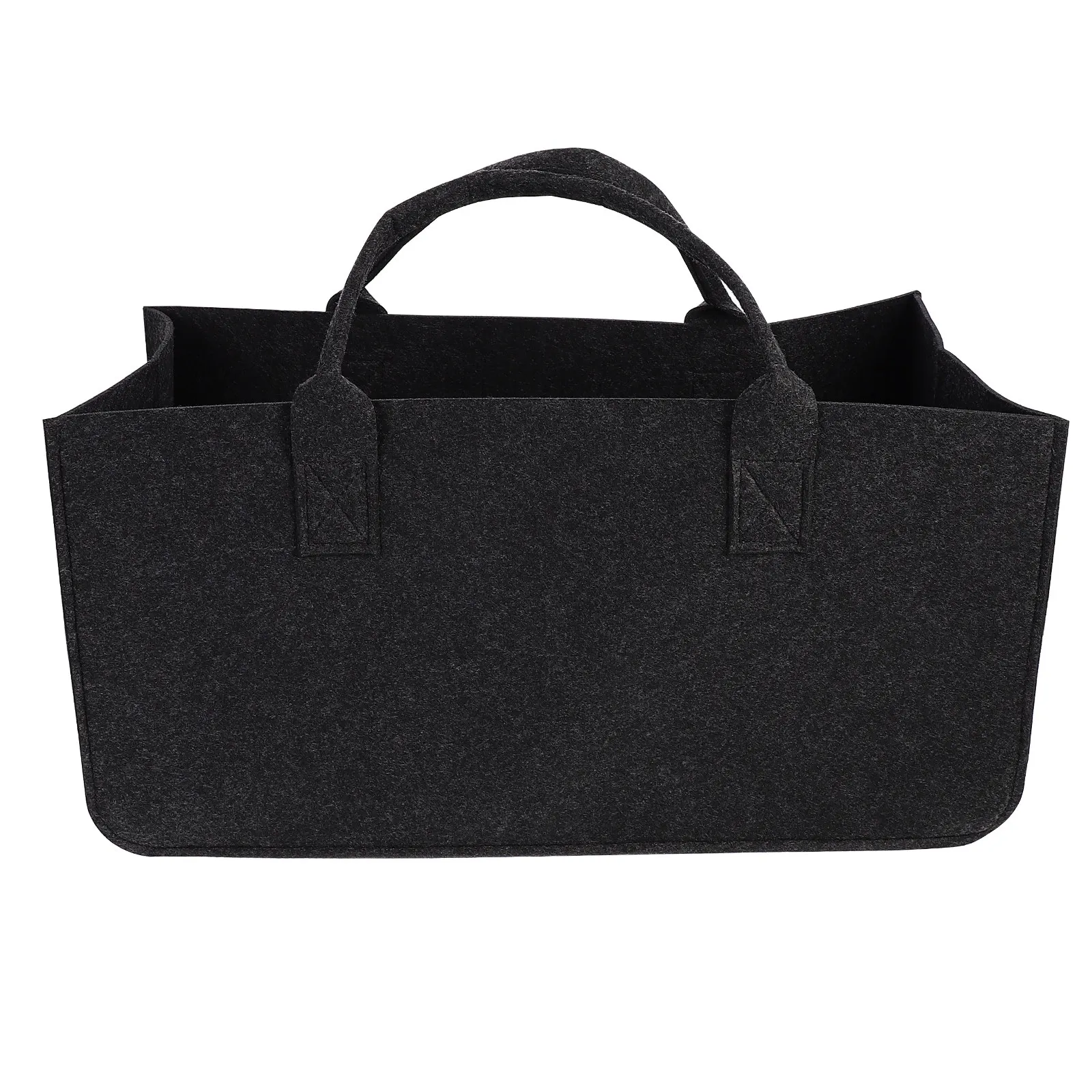 1Pcs Portable Felt Firewood Bag Thick Storage Pouch for Fireplace Camping Outdoor Log Storage Organizer