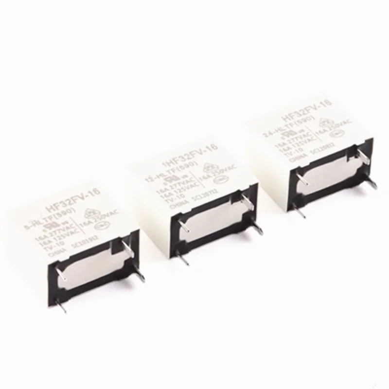 5pcs Power Relay HF32FV-16-5-HLTF HF32FV-16-12-HLTF HF32FV-16-24HLTF 4PIN 16A 5V 12V 24V