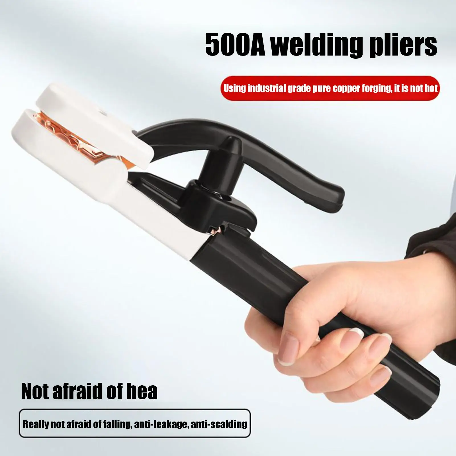 Welding Stinger 500A Welding Rod Holder Heavy Duty Clamp Plier For Sheet Metal Fabrication Small Spaces Automotive Frame Repairs