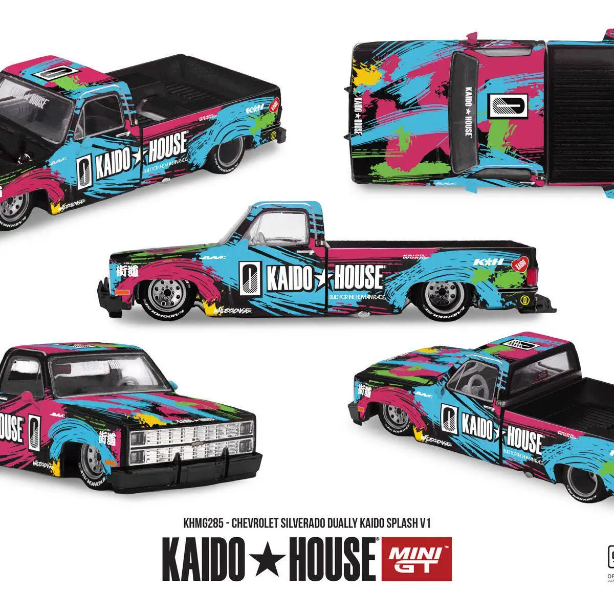 Kaido House x MINIGT 1:64 Chevrolet Dually Pick-up Metal Model Car KHMG285