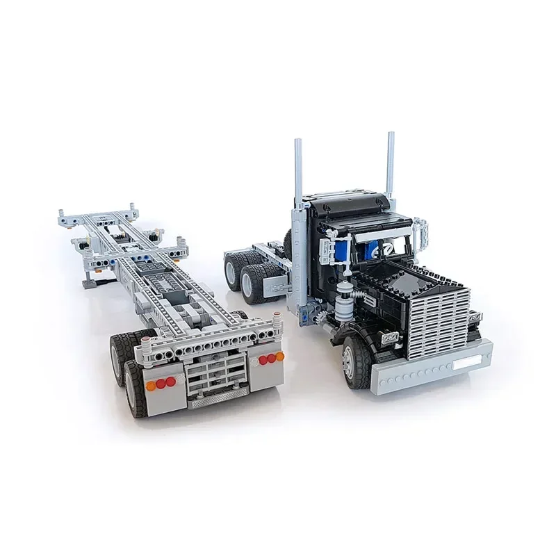 Caminhão de Transporte Elétrico RC para Crianças, Caminhão De Carga Grande, Modelo De Blocos De Construção, 2471 Peças, Presentes De Natal Para Meninos, MOC-100524