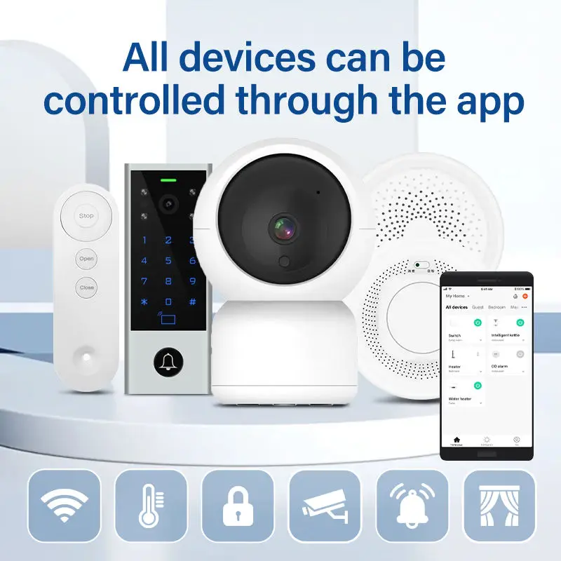 Touya Customized Home Automation System Alexei & Google Assistant Drive Modern Style for Whole House Smart Living OEM Solutions