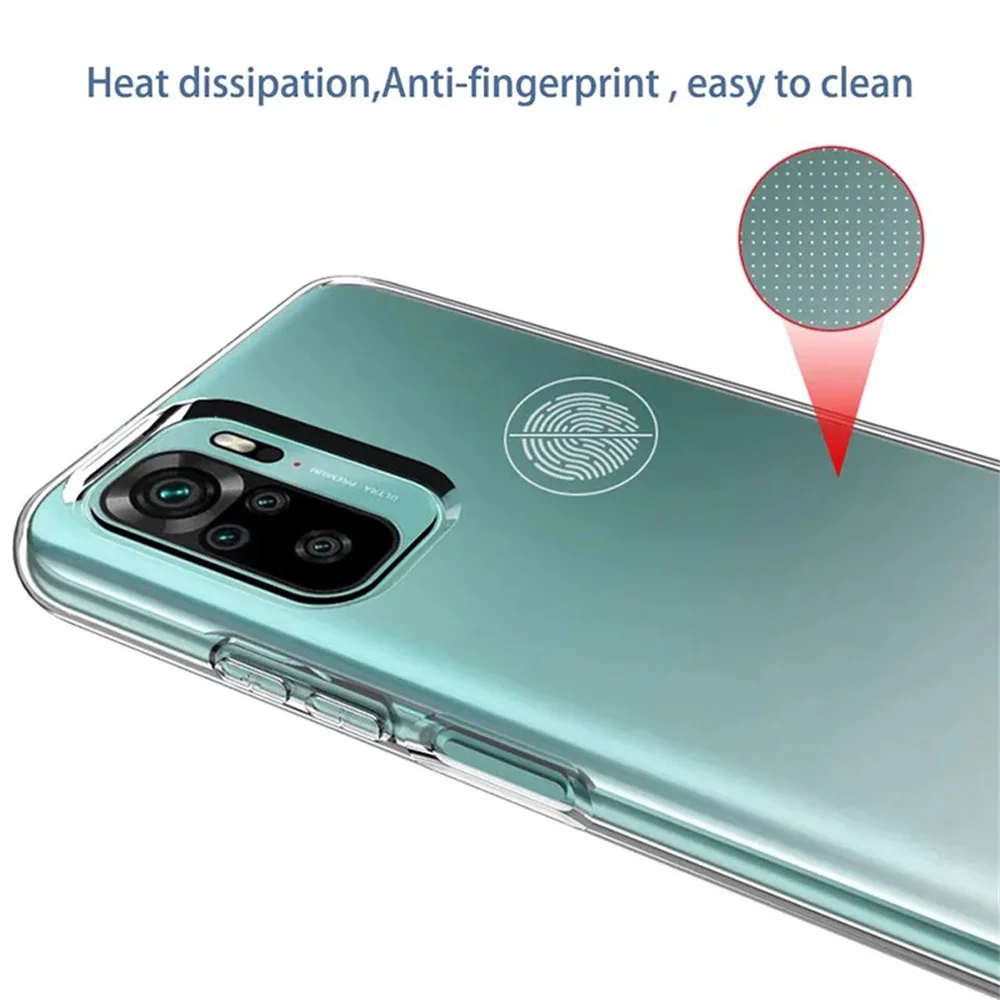 Voor Redmi Note 10S Note 10 4G 5G Cover Camera Bescherming Ultra Dunne Siliconen Case Voor Xiaomi Redmi Note 10 Pro Clear Soft Case