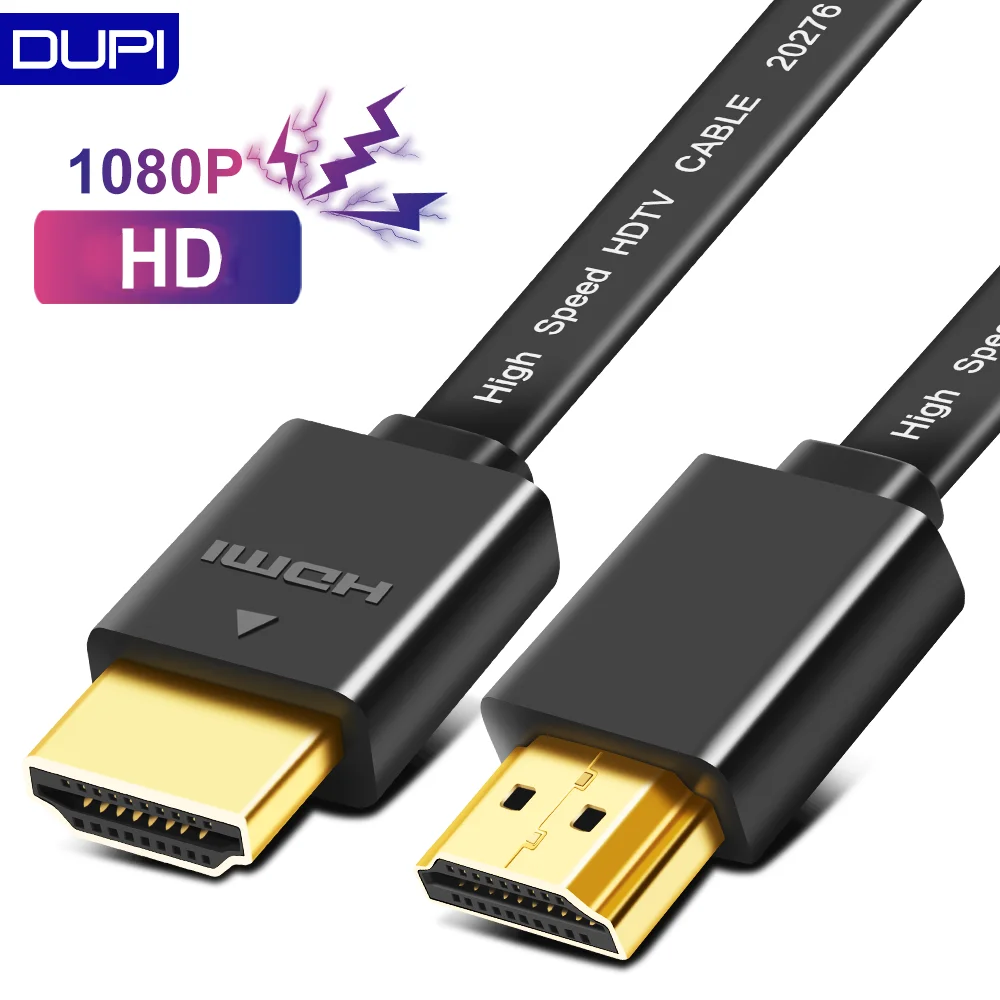 Cienkie HDMI kabel płaski pozłacana wtyczka wsparcie 1080p 3D 1M 1.5M męski-mężczyzna HDMI kabel do HDTV PC XBOX DVD wysokiej projektor prędkości