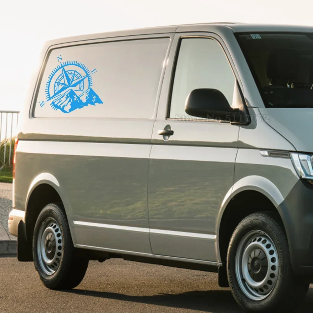 

Car Stickers Body For Volkswagen VW Transporter T4 T5 T6 Multivan Caravelle Camper Van COMPASS Graphics Vinyl Decals Accessories