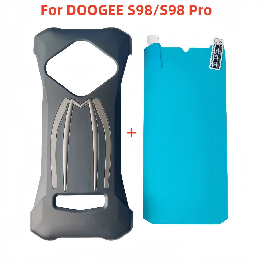 Original Official Durable Protective Housings Case Bumper Back Cover + Explosion Tempered film For Doogee S98/98 Pro