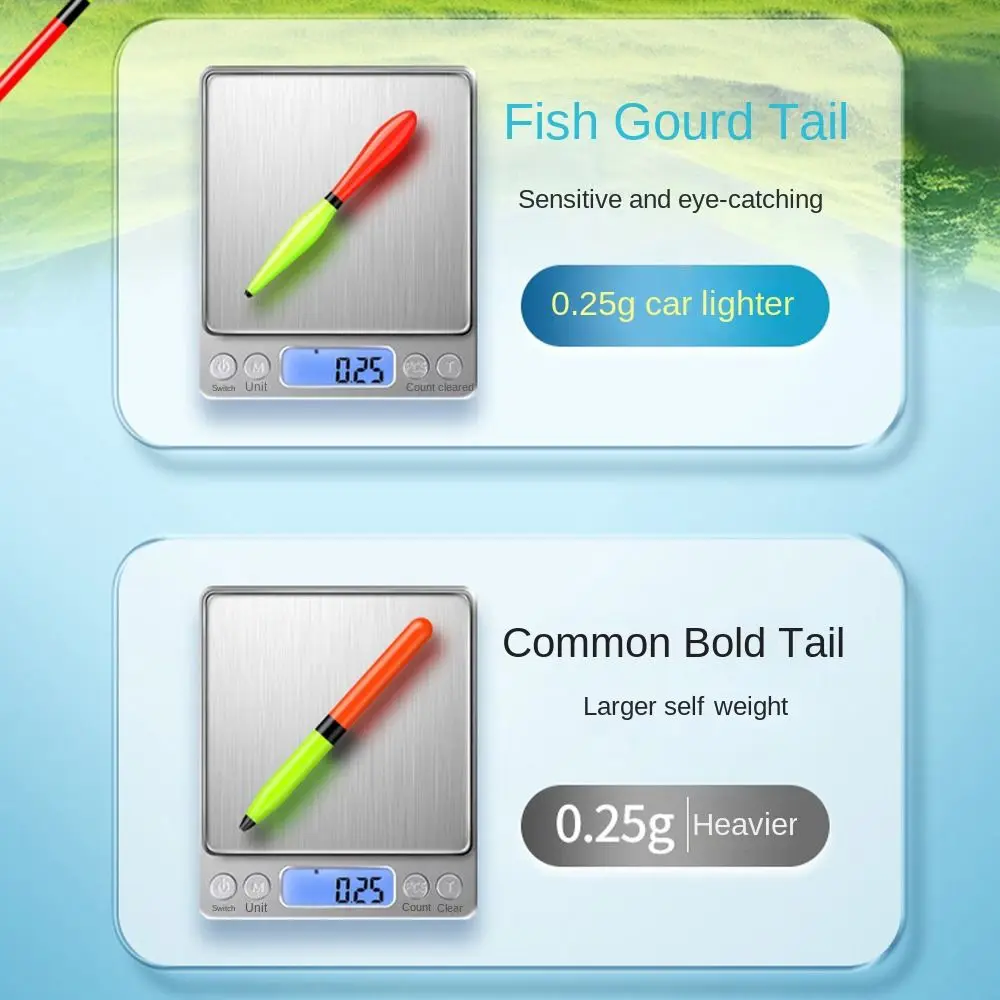 Flotador Indicador Pesca Rocky – Cola triangular con tubo deslizante - imagen 5