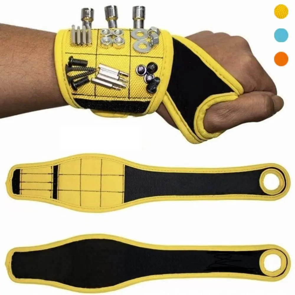 9 Magnets Wristband Toolkit Bag Wear-resistant Repair Tool Magnetic Wristband Durable Portable Screw Holder Wristband