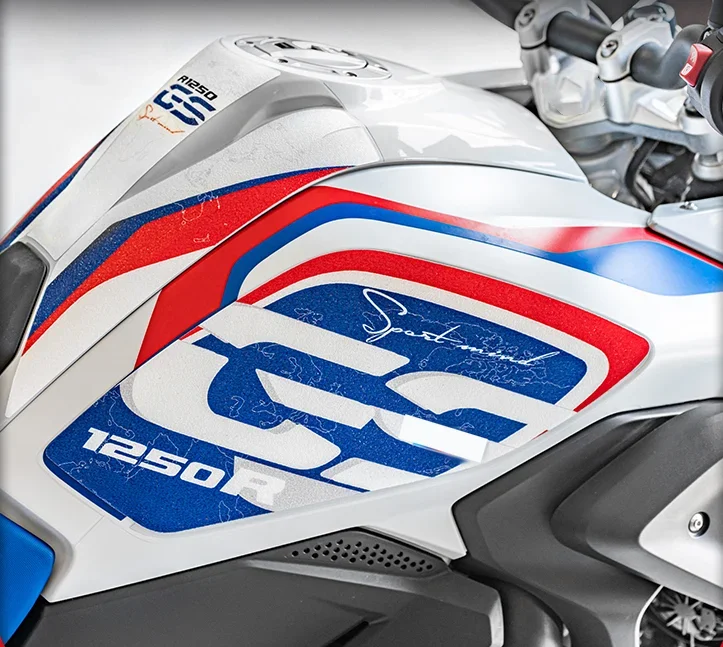 

Для R1250GS R1250 GS мотоциклетная Нескользящая подушка для топливного бака боковая защита для колена наклейка наклейки