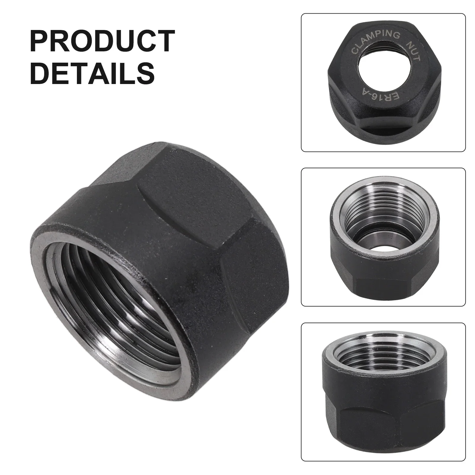 New Practical ER16-A Type Clamp Nut ER16-A Type Clamp Nut Anti-rust For ER CNC Milling ER-type Engraving Machines