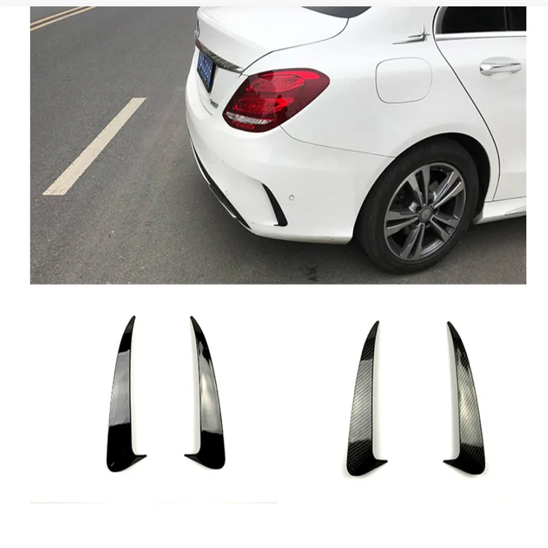 

Car Styling Accessories Rear Bumper Air Outlet Strip Lip Spoiler Diffuser Splitter Scratch Protector Mercedes-Benz W205 AMG DIY