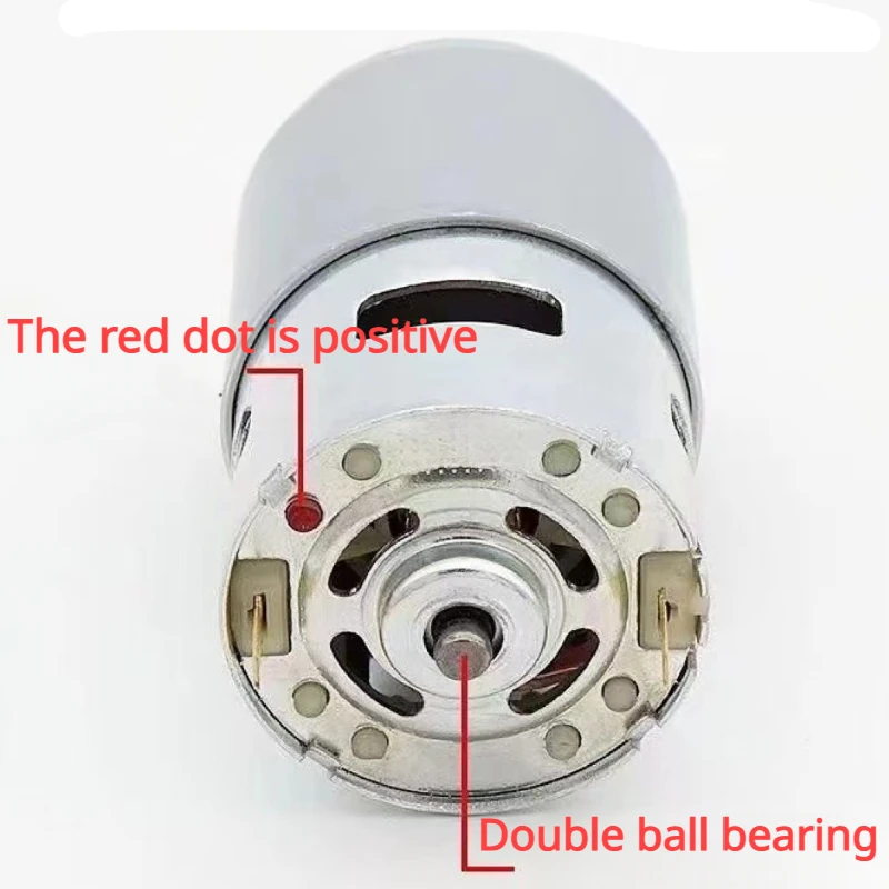 755 Type Motor for Weed Trimmer - 21V Lithium Battery Grass Cutter Motor with Long Shaft for Efficient Weed Cutting and Trimming