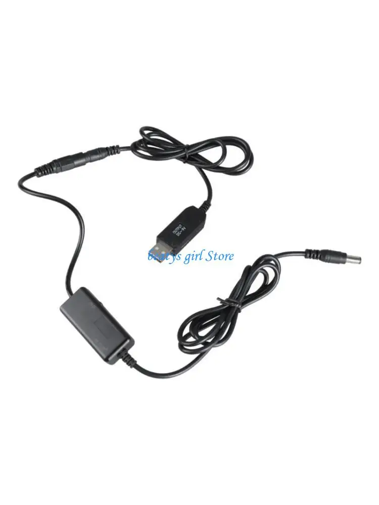 

C7AB USB to DC5.5x2.1mm Step Up Power Cable for Routers and Camera Accessories