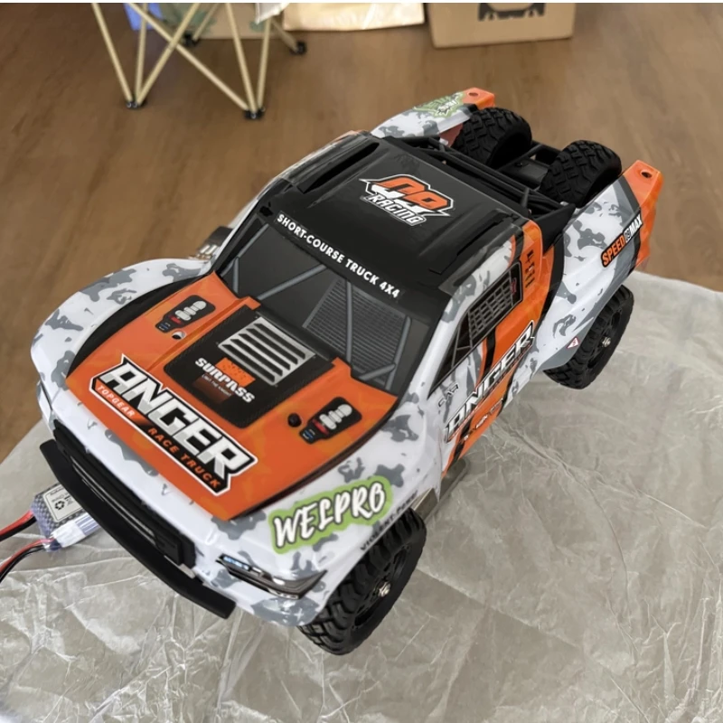 HBX 3100A 1:16 Brushless RC Short Course Truck 4WD High Speed Off Road Racing Car Waterproof ESC LED Lights RTR Blue Monster Tru