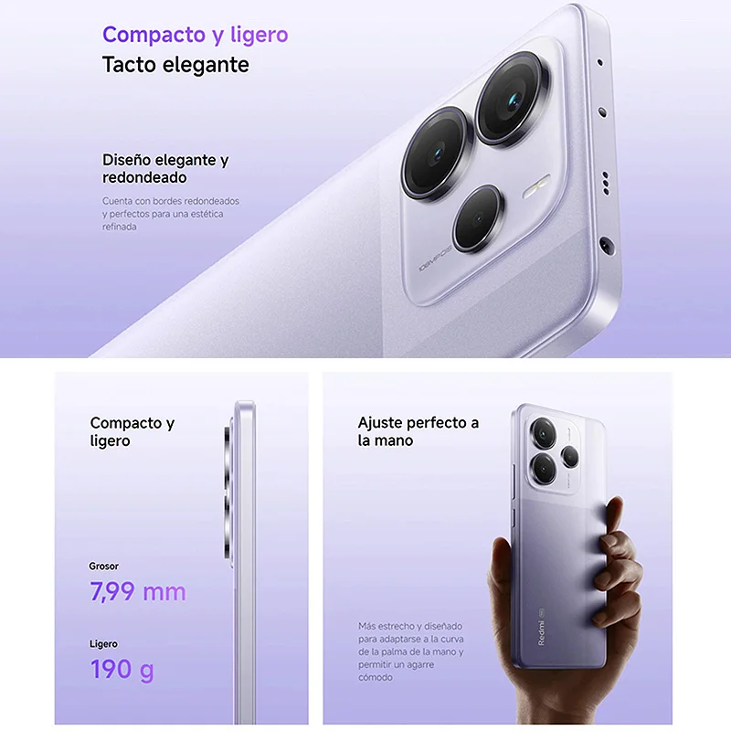 Xiaomi Redmi Note 14 5g Nfc، Mediatek Dimensity 7025-Ultra، كاميرا 108 ميجا بكسل، بطارية 5110 مللي أمبير، شاحن غير متضمن