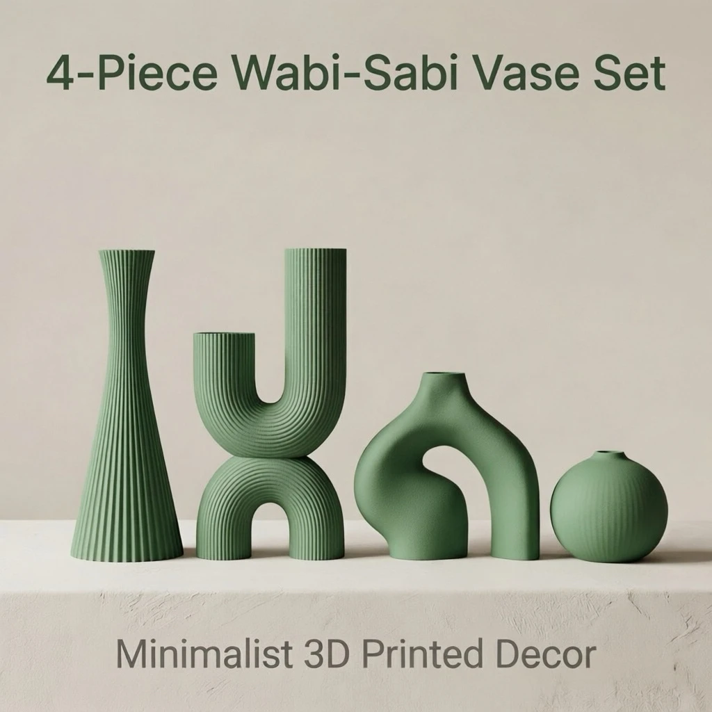 Набор из 4 декоративных ваз в  – обзор и цена 3D Printing Vase