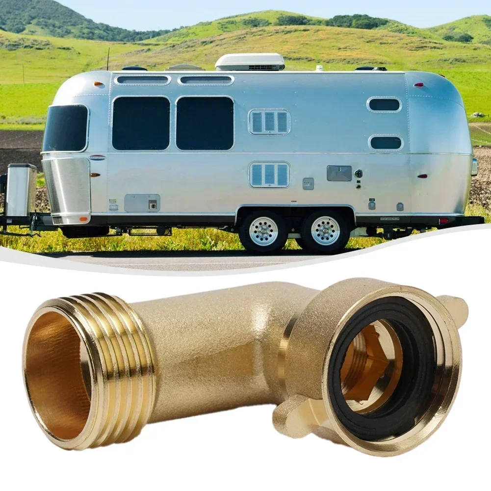 

Water Hose 90 Degree Angle Elbow RV For Camco Trailer Brass Elbow Pipe Fitting Prevent Hose Crimping And Strain