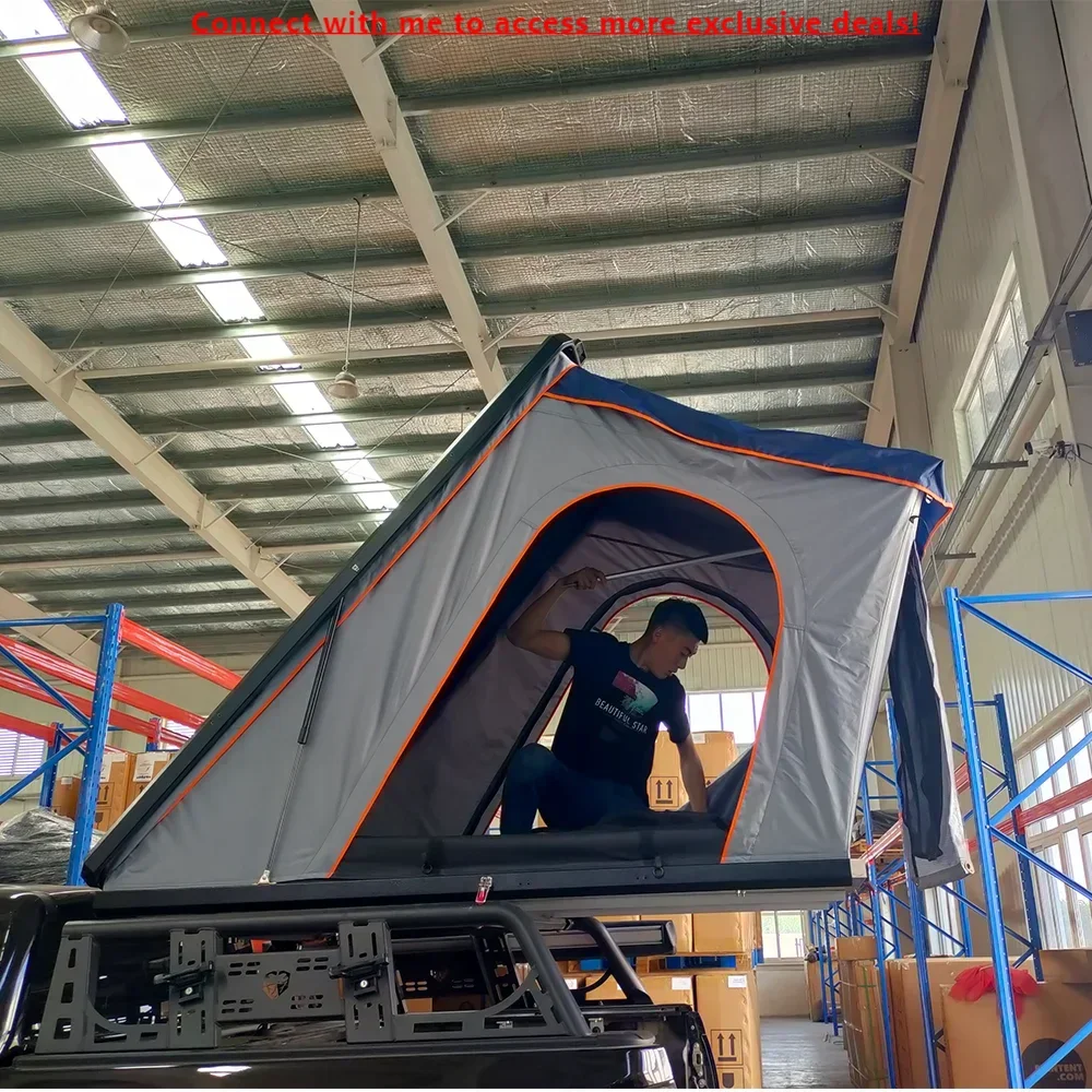 

Outdoor Waterproof Car Camping Large Inside Room Aluminium Hard Shell Roof Top Tent