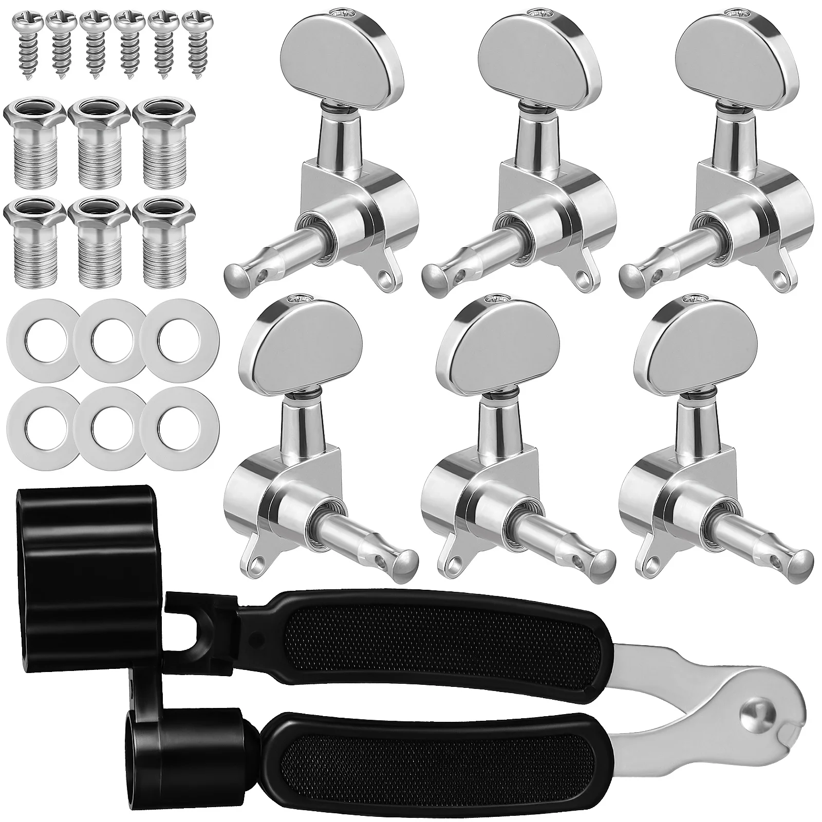 

1Set Durable Guitar Tuning Keys Metal Guitar Head Tuner Accessories Set Practical Gift for Beginners and Professionals