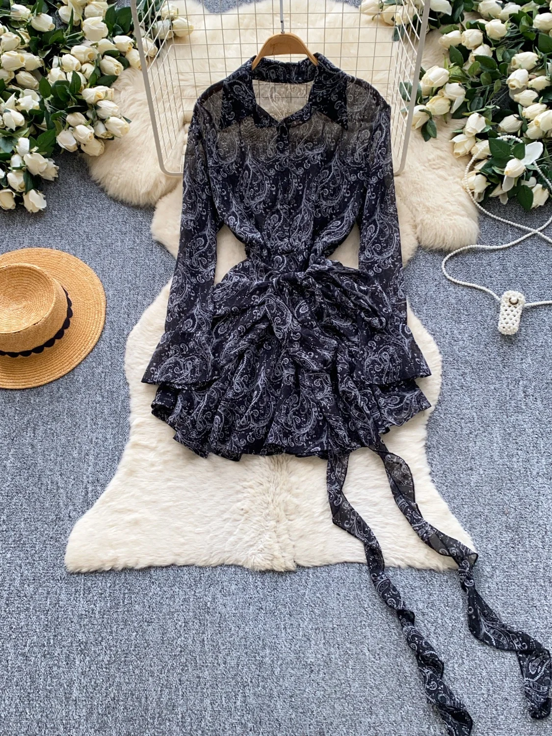 Robe pour femme inspirée du st - Korean Style A Line Shirt Dress avis et prix