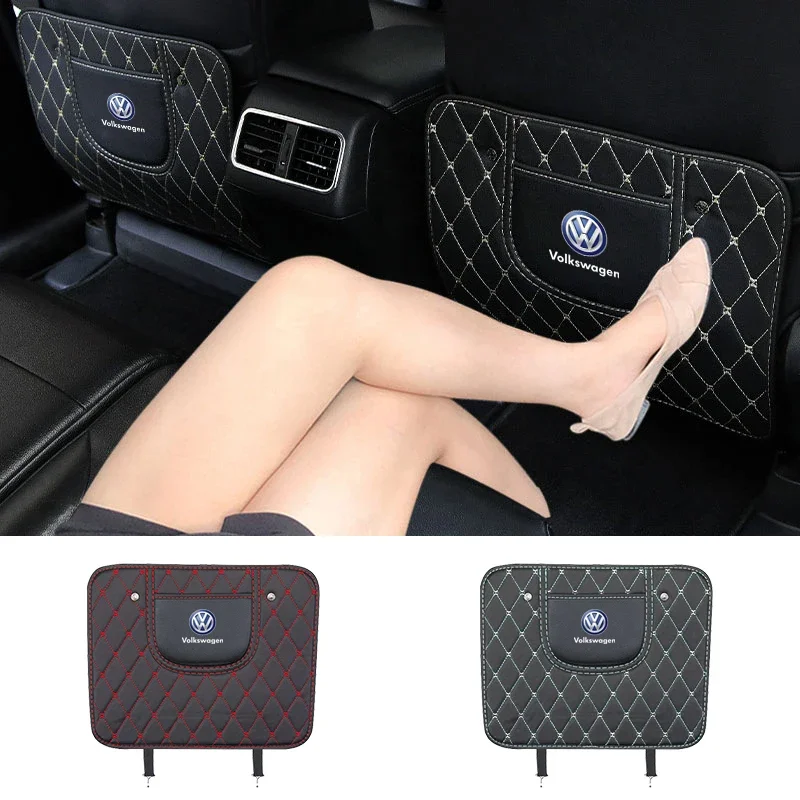 

PU Leather Car Seat Back Protector Pad Interior Auto Anti Kick Pads For Volkswagen VW R Golf MK4 MK5 MK6 MK7 MK8 Car Accessories