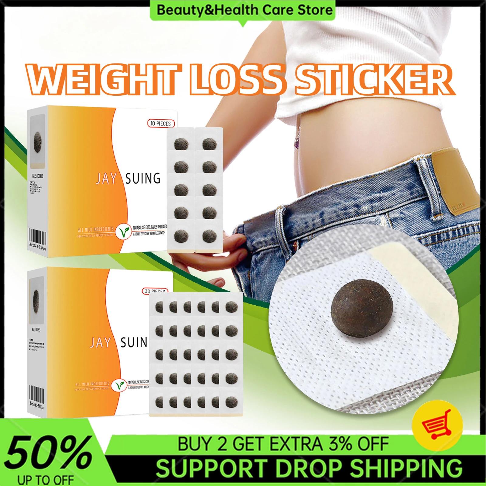 30pcs Extra Strong Slimming Patches Body Sculpting Belly Stickers Fat Burning Weight Loss Body Firming Waist Slim Navel Patch