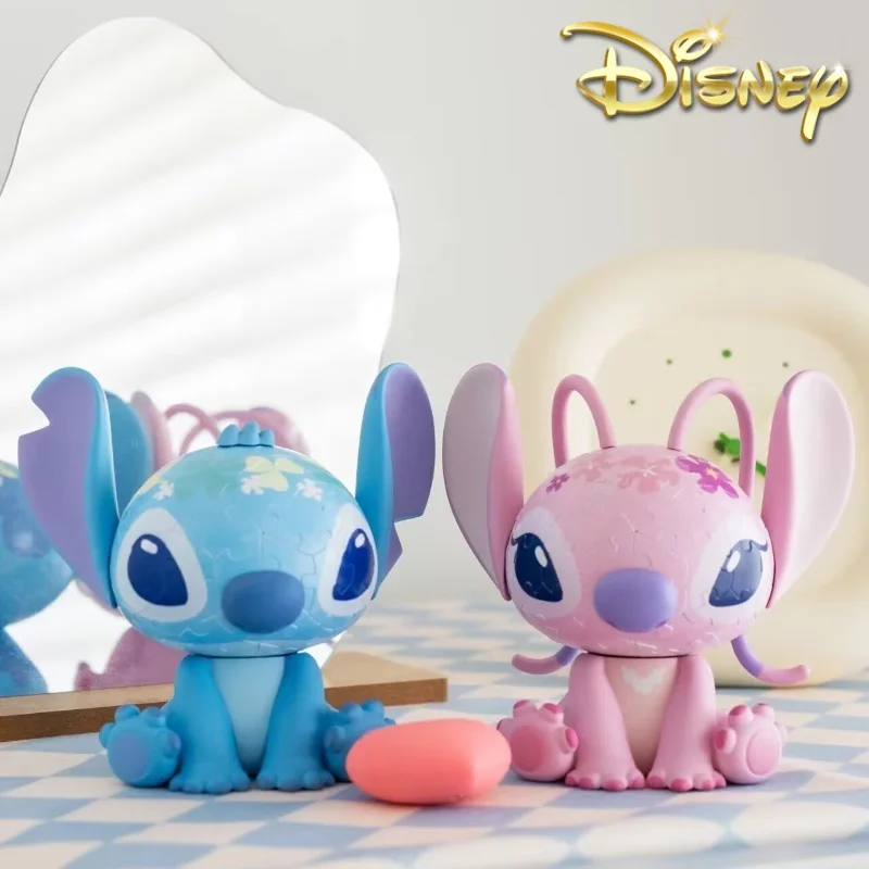 Disney 3d-Jp Lilo & Stitch Toys Anime Stitch Figurines Angel Night Light Girls Kawaii Stitch Night Lamp Room Decoration Gift