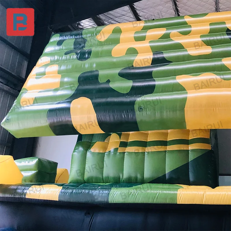 Vehículo de combate de camión tanque inflable militar gigante para ejercicios de entrenamiento militar, simulaciones tácticas