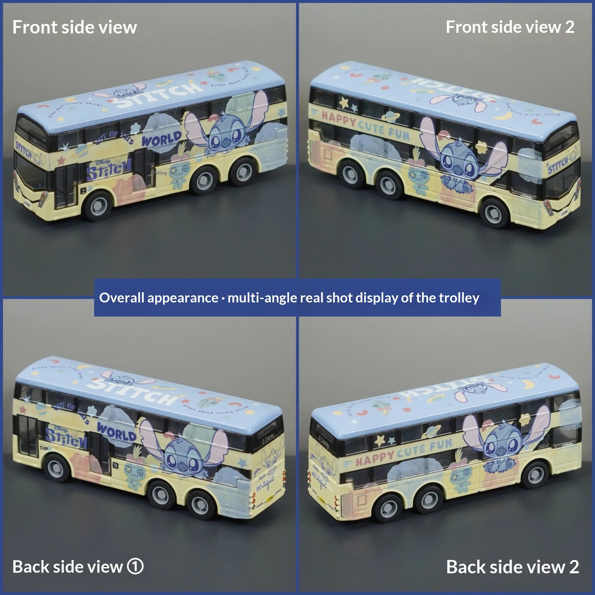 รถแท็กซี่ธีมทอยสตอรี่และสติทช์ รุ่นลิมิเต็ดอิดิชั่นจากฮ่องกง ของสะสมโมเดลรถหล่อโลหะผสม