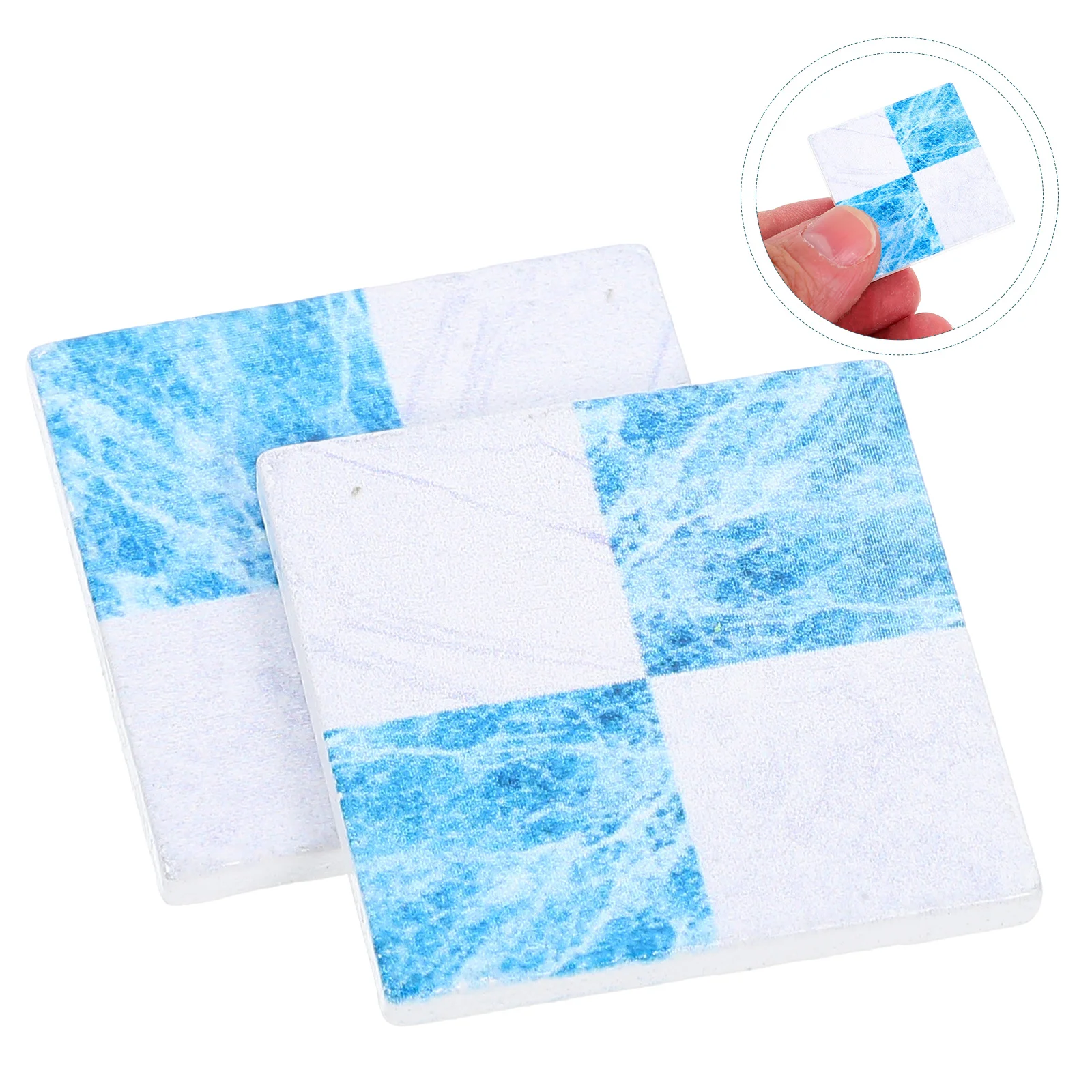 

9 Pcs Miniature Imitation Tile Decoration House Small 300X300X025CM Wooden Tiny