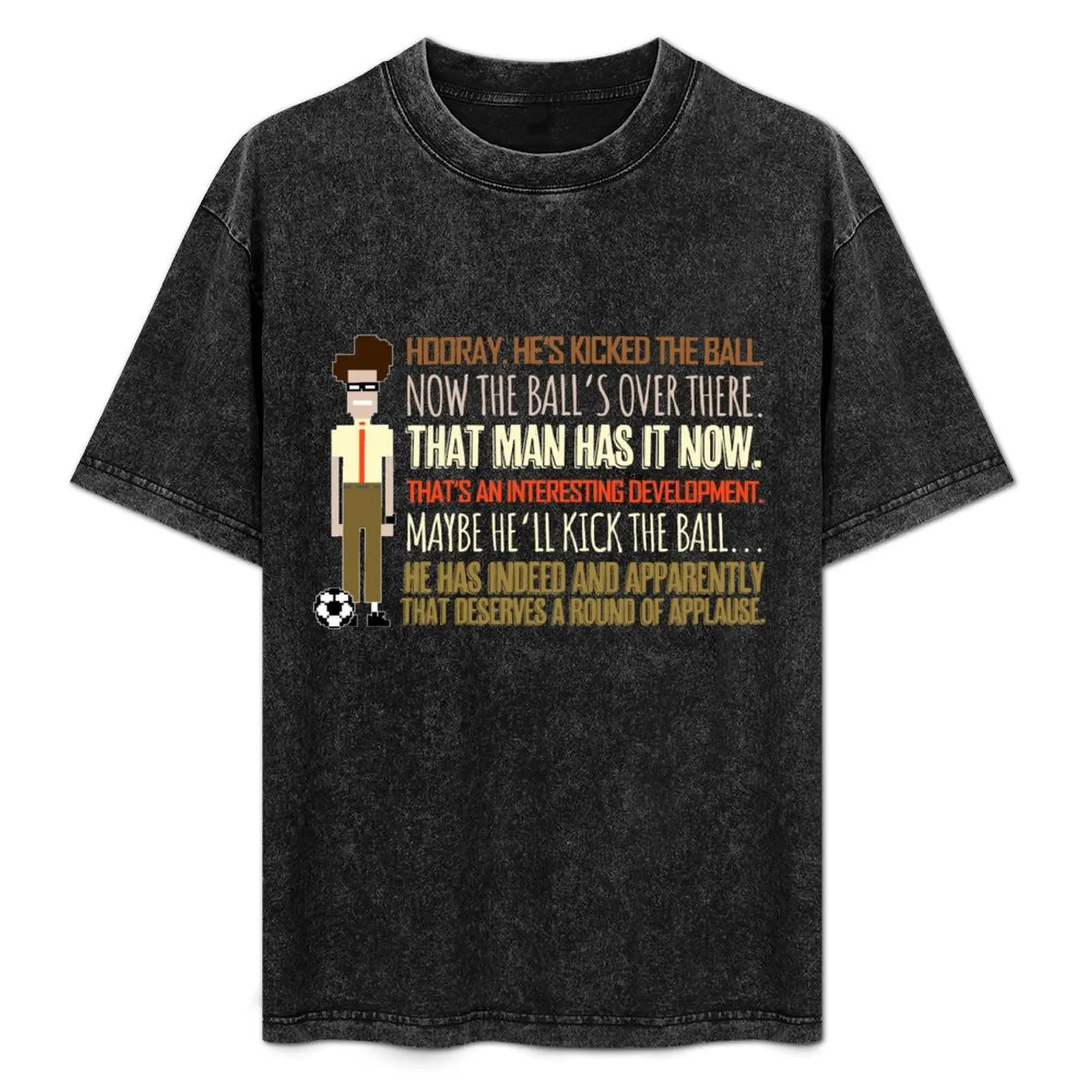 IT Crowd Moss Dislikes كرة القدم تي شيرت القطن رجل تي شيرت الهبي الملابس مغني الراب الجرافيك تيز لصبي قمصان ثقيلة الرجال