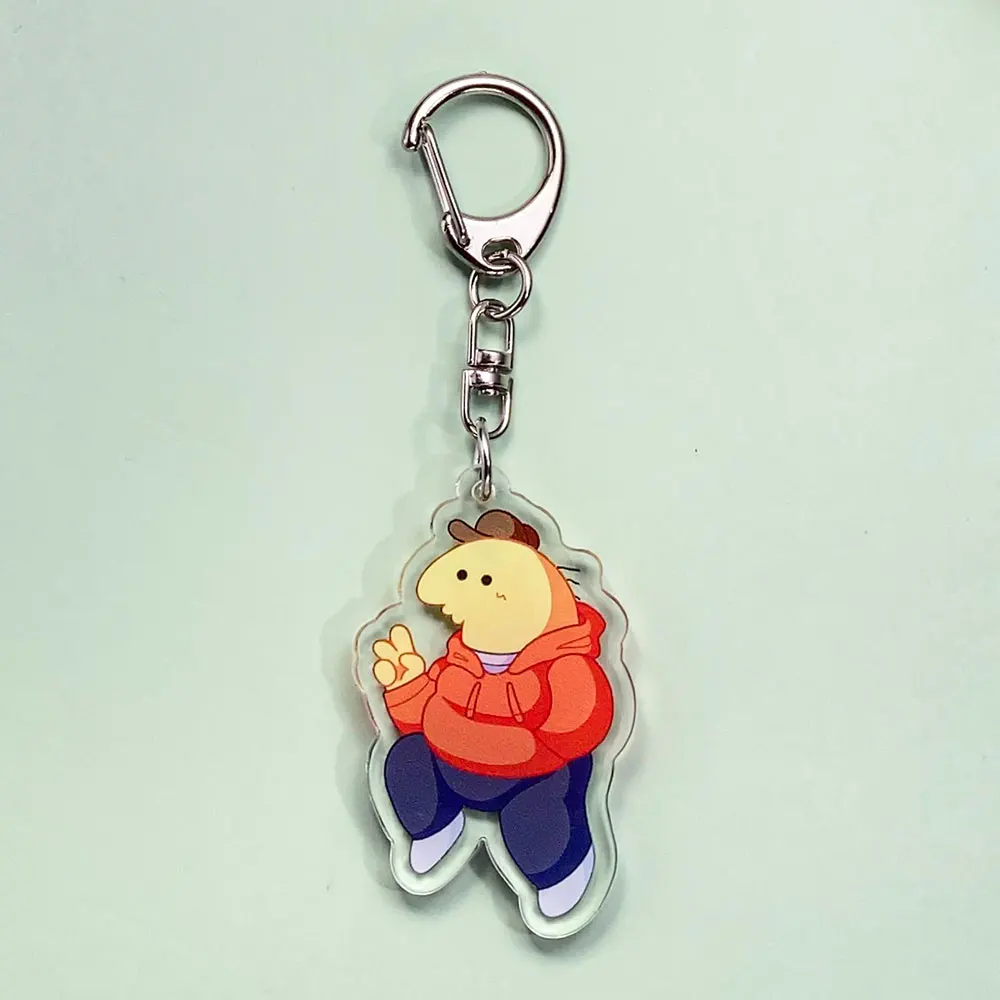 الكرتون يبتسم الأصدقاء الاكريليك سيارة المفاتيح اكسسوارات العصرية حقيبة سحر Kawaii ظهره قلادة حلقة رئيسية هدايا للأصدقاء #2
