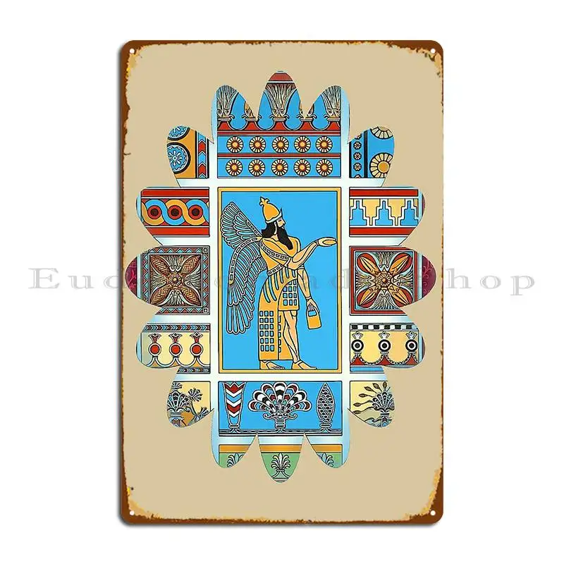 Assyrian Anunnaki Metal Plaque Custom Pub Mural Club Living Room Customize Tin Sign Poster