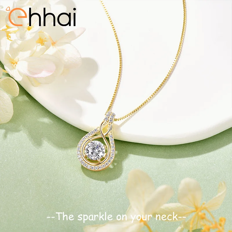 ehhai-gra-certified-round-moissanite-waterdrop-infinity-pendant-necklace-for-women-925-sterling-silver-wedding-fine-jewelry-gift