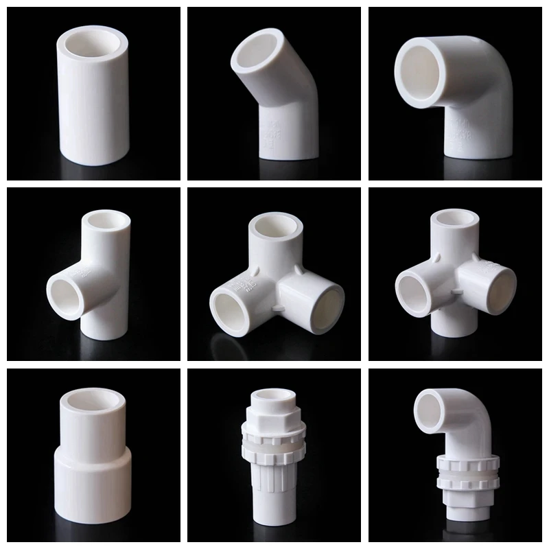 

1~5Pcs White 16mm Pipe Fittings Connector Garden Irrigation Direct Tee Elbow Union Joint Aquarium Fish Tank PVC Pipe Accessories