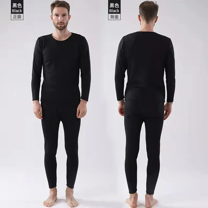 Winter Thermal Underwear Long Johns Men\'s Keep Warm Tops + Pants Set Thick Clothes Comfortable Thermo Underwear Sets