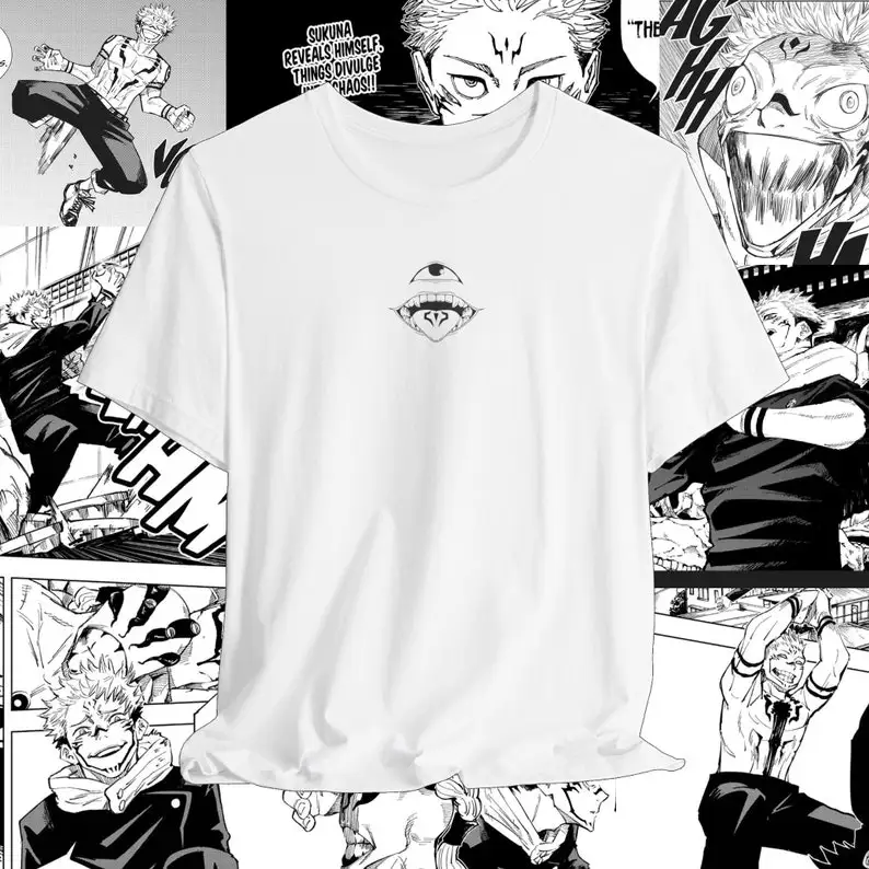 Demon Month King of Curses JJK | Back and Front Anime Tee | Sukuna Anime Villain | Fitted Premium Unisex Jersey Short Sleeve Tee