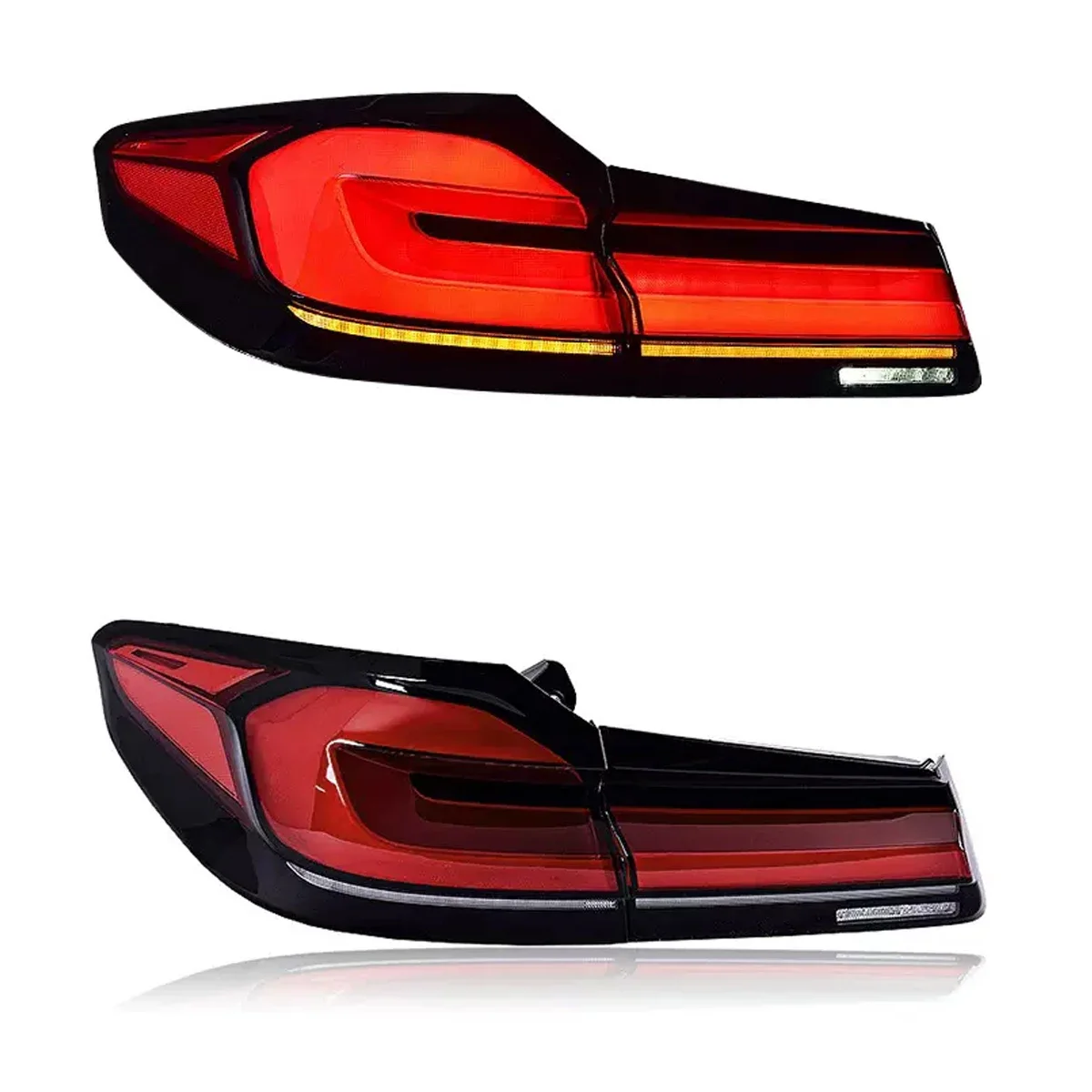 Conversion Left and Right tail lights Assembly For BMW 5 series G30 2018-2020 change to 2022 rear lamps.