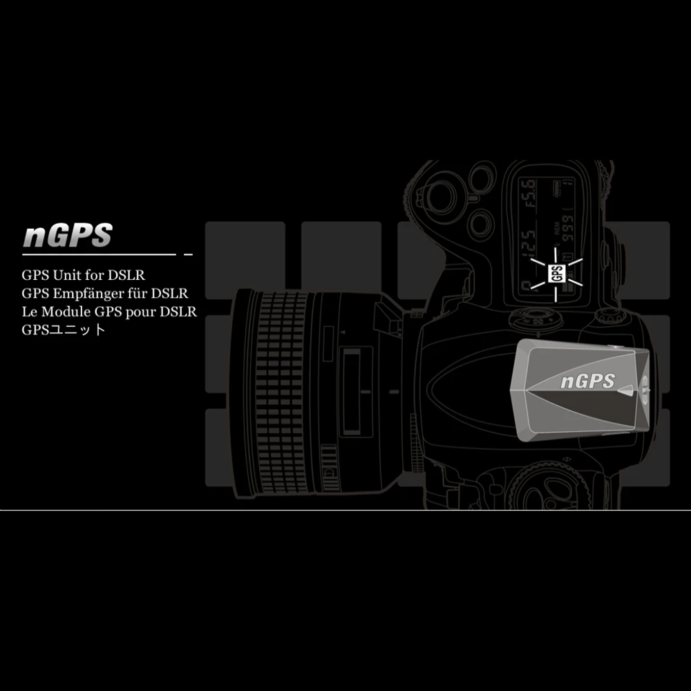 Columbus nGPS GPS Unit for DSLR Cameras GNSS Receiver For Nikon P7700 D3100 D5000 D5100 D7000 D90 D2X D3X D300S Fujifilm S5PRO