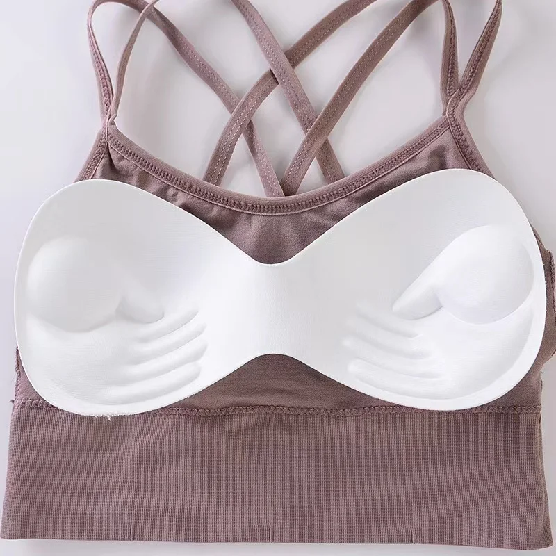 Breathable Sports Bra Anti-sweat Fitness Top Seamless Yoga Bra Shockproof Crop Top Women Push up Sport Bra Gym Workout Top