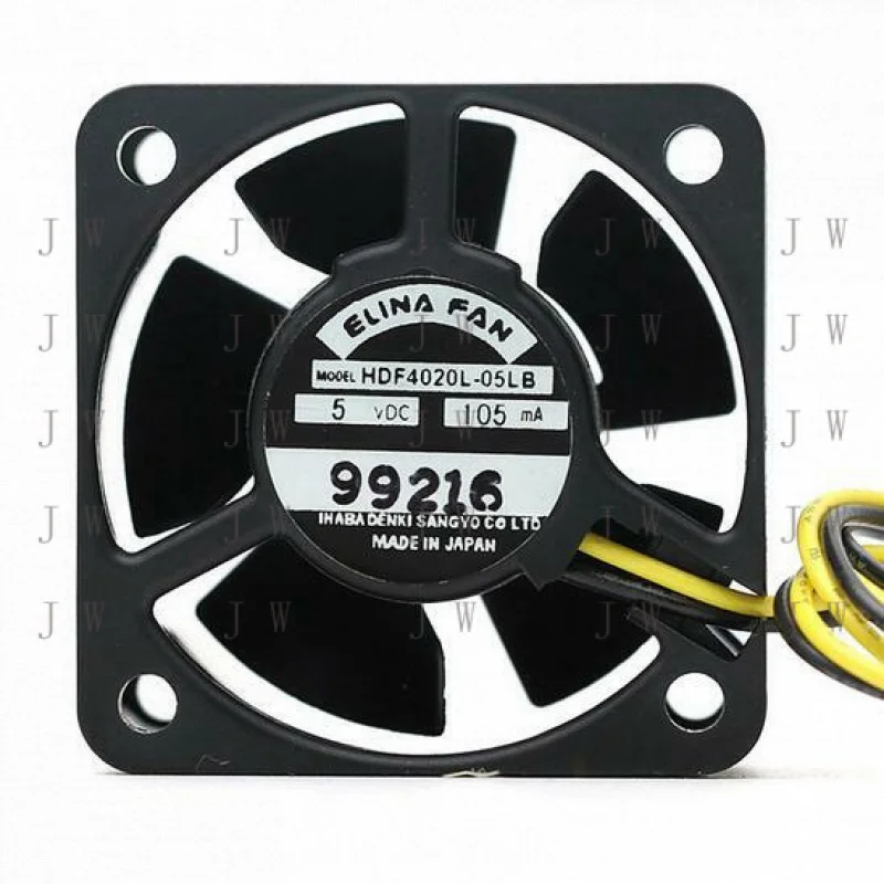 DDW  Original for  ELINA FAN HDF4020L-05LB 4CM 4020 5V 0.105A 2 line ultra quiet fan