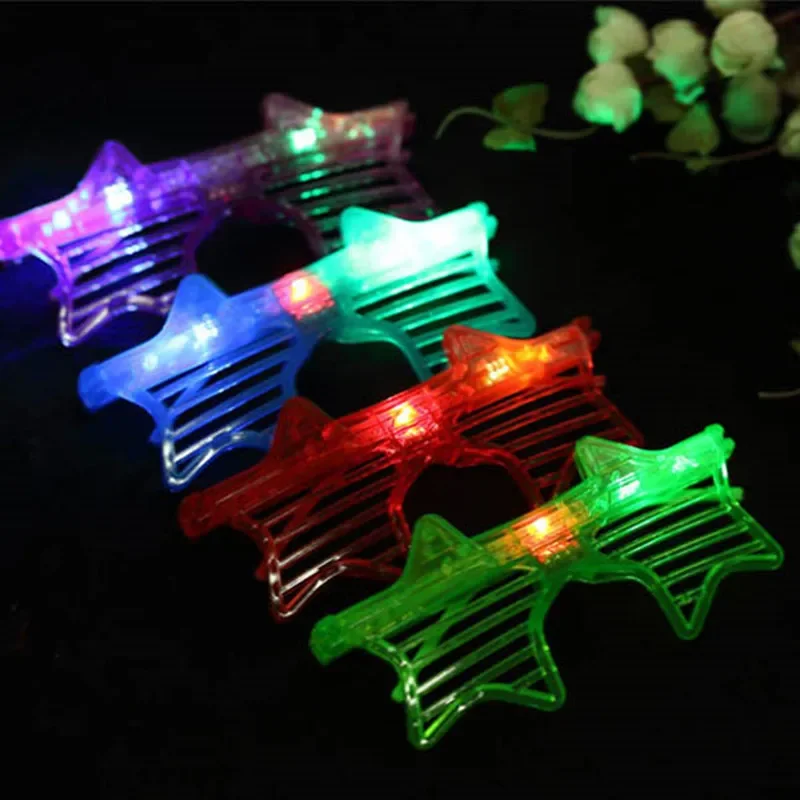 Light-Up Star Window-shades Glasses Eye Mask LED Flashing Blinking Party Carnival Wedding Birthday Cosplay Halloween Christmas