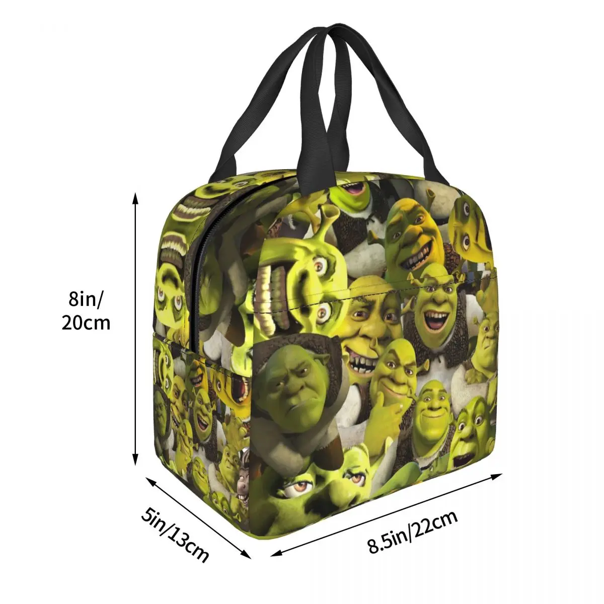 Shreks Lunch Bags Insulated Bento Box Lunch Tote Resuable Picnic Bags Thermal Bag for Woman Kids Travel